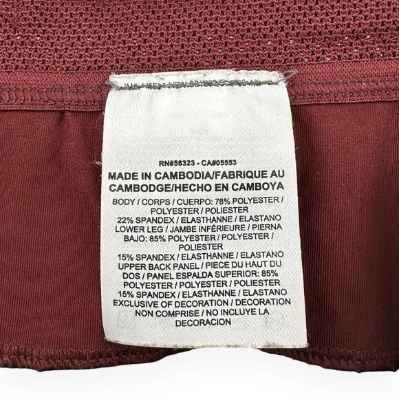 Nike x Undercover Lab Gyakusou Black l Burgundy Three Quarter Track Pants sz S - Picture 9 of 13